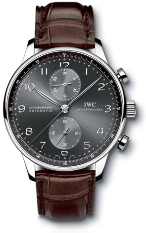 IWC Portuguese Automatic Titan Case Jet Black Dial Swiss Made Clone Watch