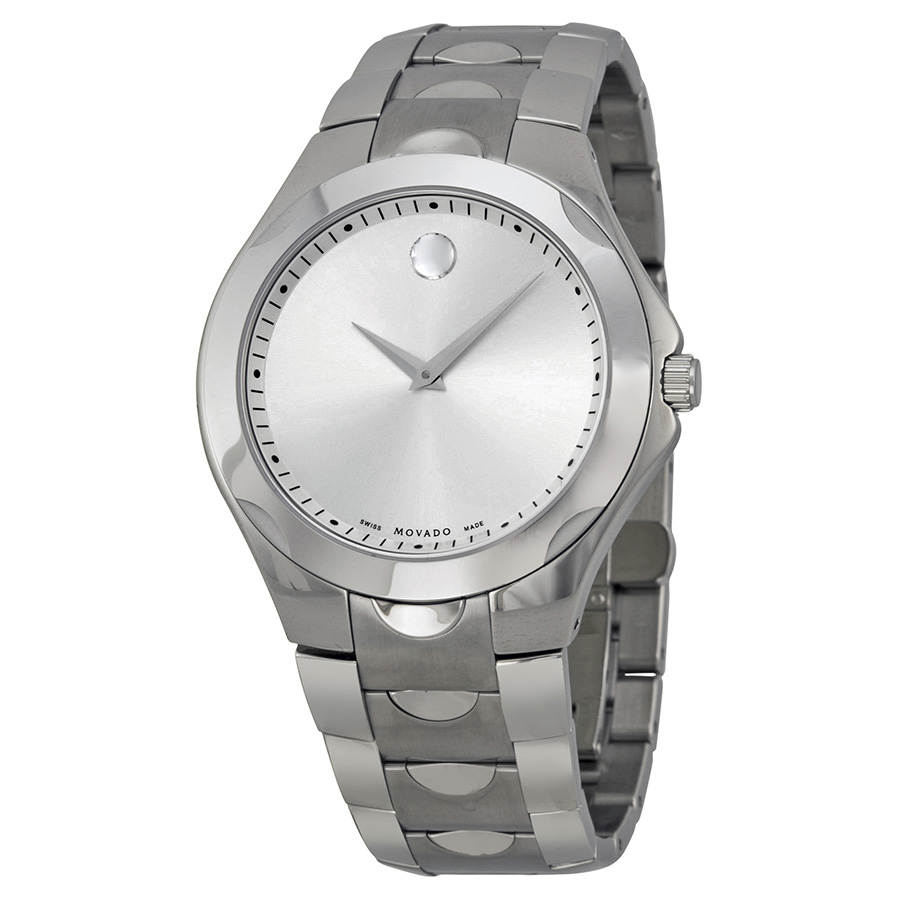 Movado Luno Sport Silver Chronograph Timepiece