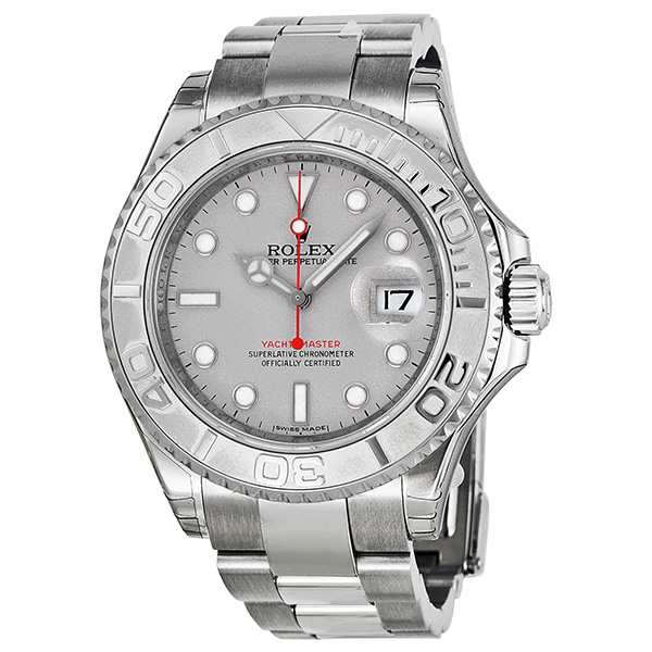 Rolex Yacht-Master II 41mm Imitation Swiss Chronograph Silver Dial Replica Watch