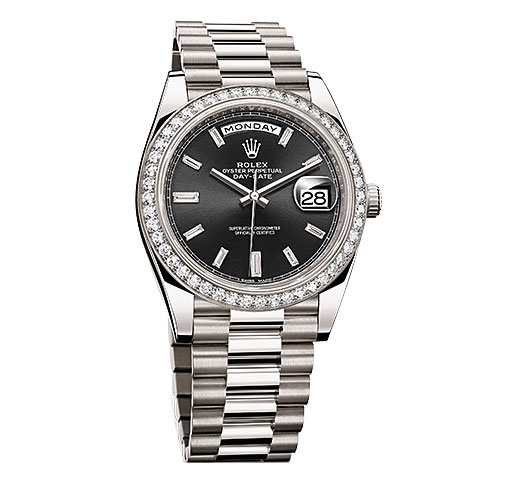 Rolex Day-Date Classic Swiss Imitation Black Face Automatic Sapphire Crystal 40mm