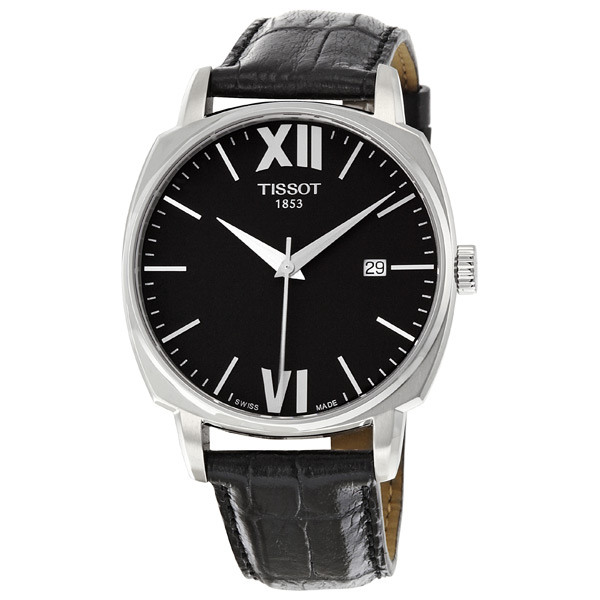 Tissot T-Classic Chronograph Automatic 16mm Case Jet Black Dial Watch