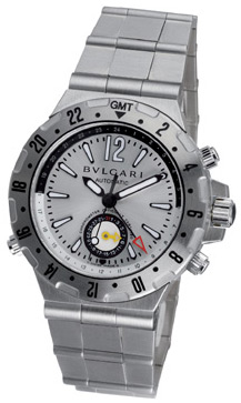 Bvlgari Diagono GMT Clone Silver Bezel Automatic Timepiece