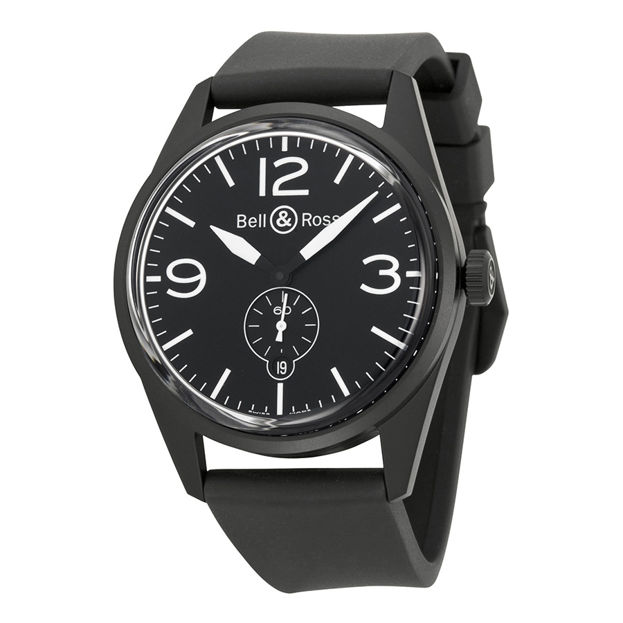 Bell & Ross BR123 Aviation Replica Watch - Black Dial Steel Case