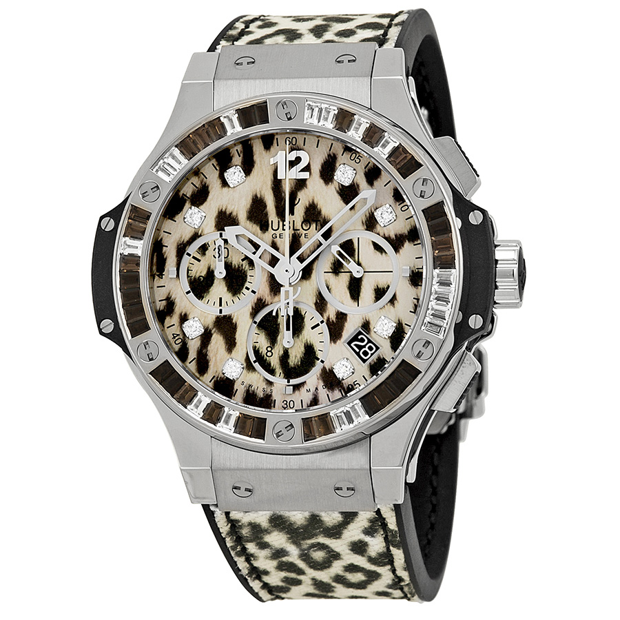 Hublot Big Bang 341.SX.7717.NR.1977 Snowy Feline Steel Case Automatic Chronograph Watch