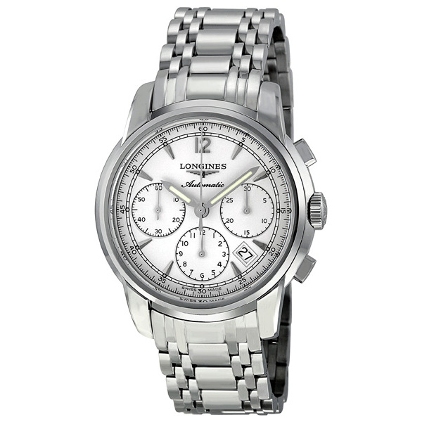 Longines Saint-Imier Collection L2.752.4.72.6 - Ultra-Slim White Face Chronograph Replica Watch