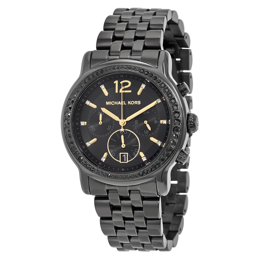 Michael Kors MK5984 Imitation Watch - Stainless Steel Band - Black Dial Automatic - 24-hour Display