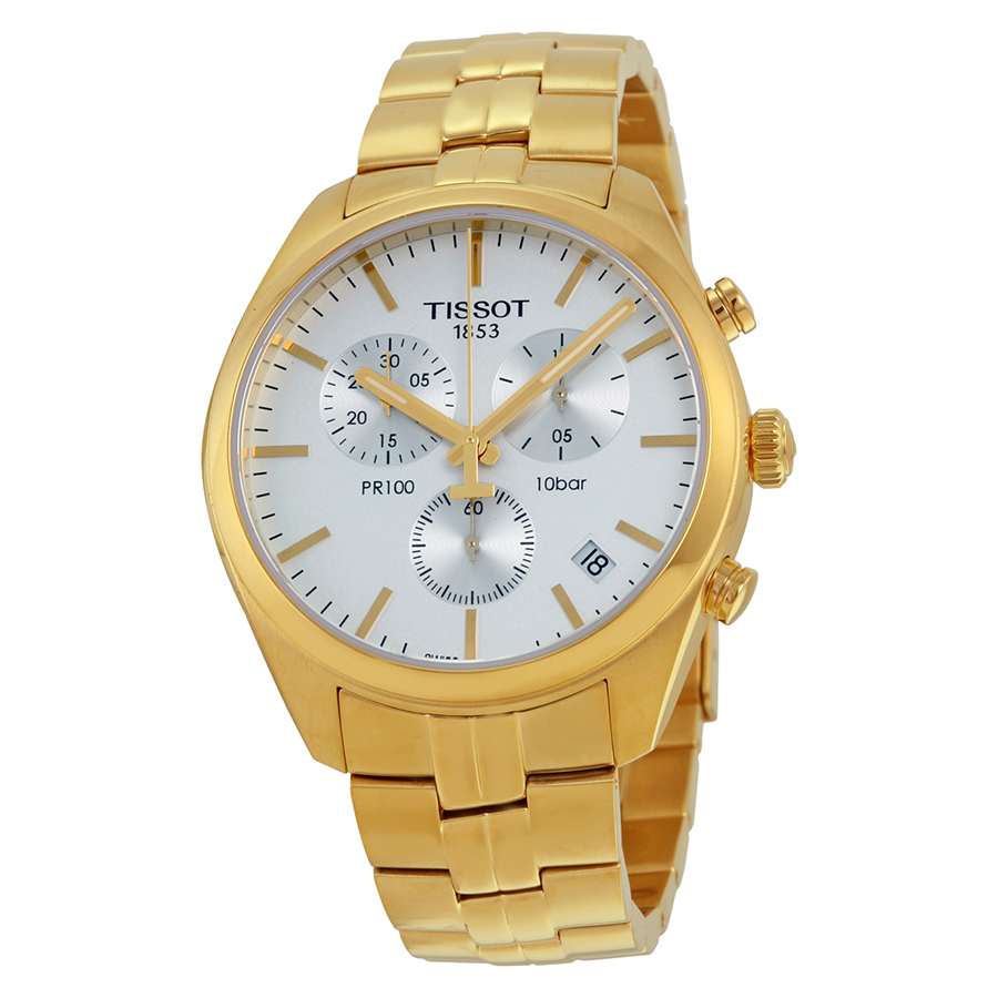 Tissot Gold PVD Chronograph Stainless Steel Mens Watch - Swiss Craftsmanship