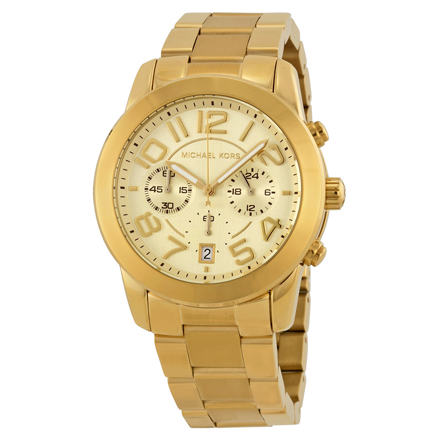 Michael Kors Mercer MK5726 Imitation Gold-Tone Steel Chronograph Watch