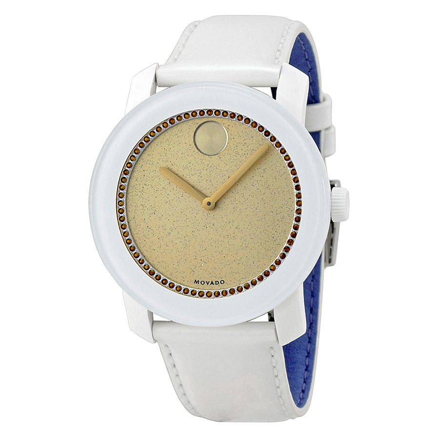 Movado Bold 3600220 Gold Crystal Reps Watch