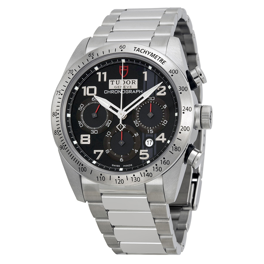 Automated Tudor Fastrider 42000-95730 Jet Black Face Steel Sports Watch