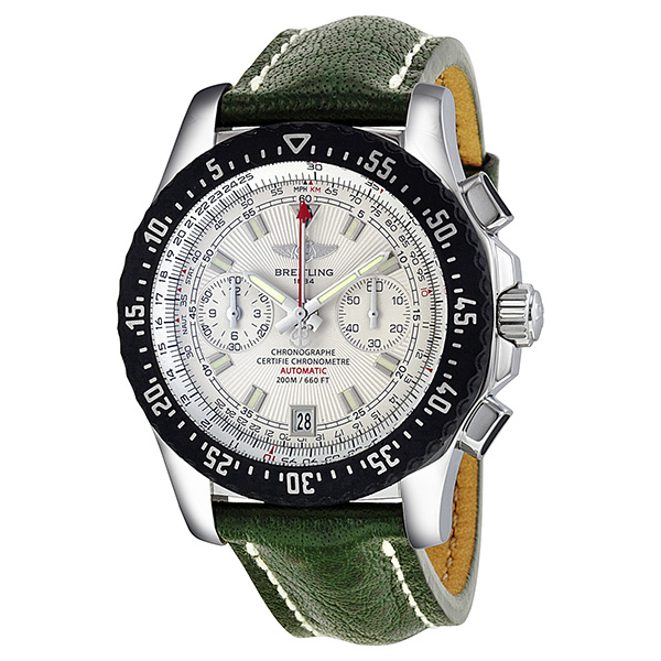 Breitling Skyracer Automatic Jet Black Face GMT Pilot Watch