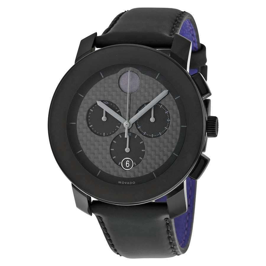 Movado Carbon Fiber Timepiece - Black Carbon Case - Automatic Movement - Sporty Design Watch