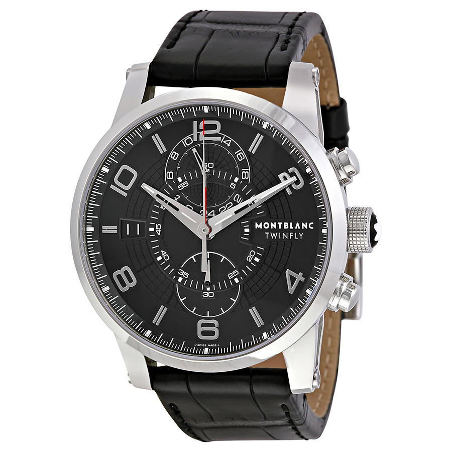 Montblanc Timewalker 105077 Clone: Swiss Automatic Chronograph Steel Watch with Sapphire Crystal