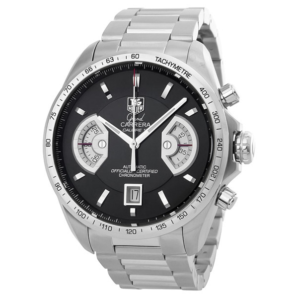 Tag Heuer Grand Carrera CAV511A.BA0902 Imitation Black Dial Swiss Automatic Watch with Guilloche Design