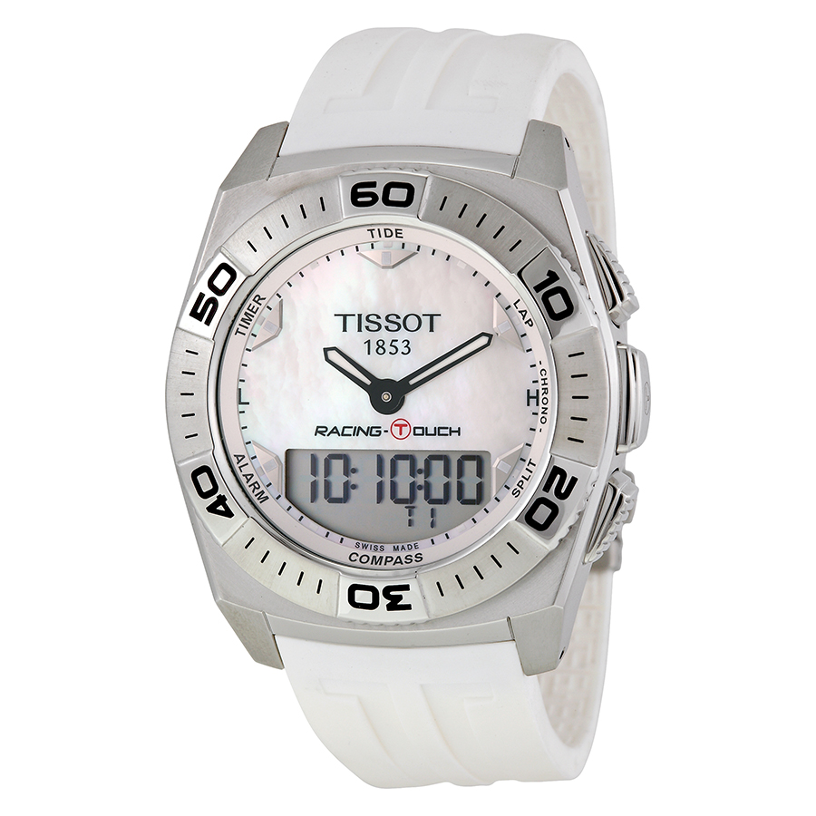Tissot Touch Collection T002.520.17.111.00 Mens Watch → Tissot Touch Men's Watch: Swiss Clone, Silver Case, Black Chronograph, 42mm