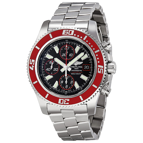 Breitling Superocean A13341X9/BA81 - Dive Master 41mm Steel Automatic Black Diver Watch