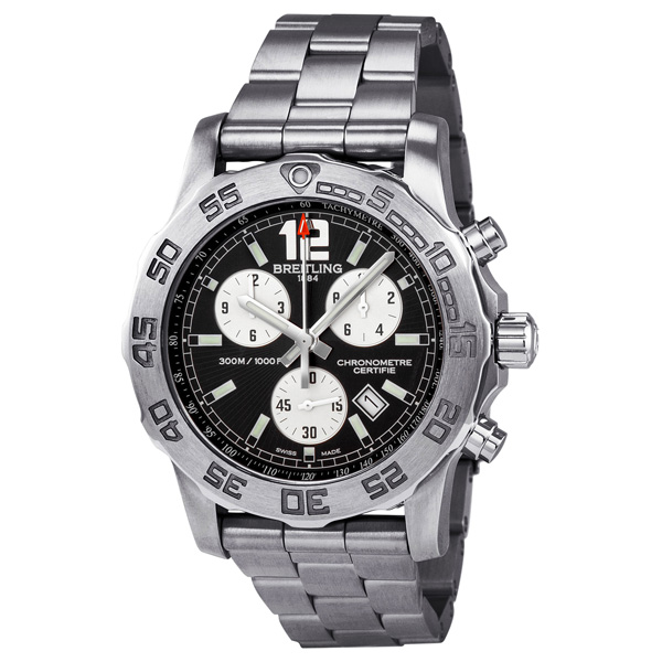 Breitling Colt A7338710/BB49 Imitation Pilot Watch - Automatic Movement, Stainless Steel, Black Face