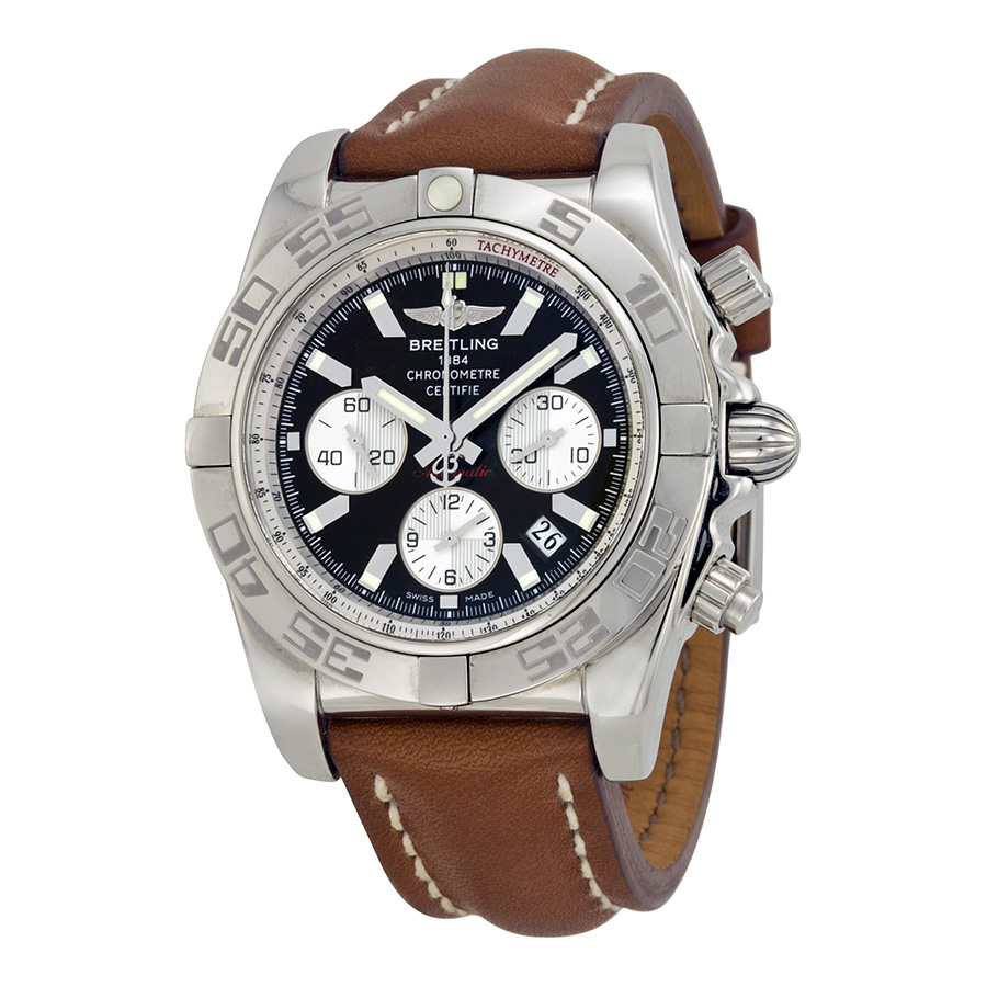 Breitling Chronomat AB011012 Clone Automatic Steel Blue Face Men's Watch