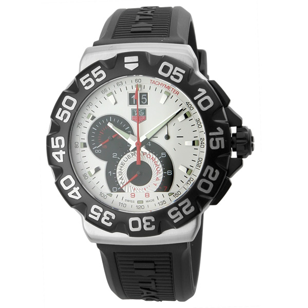 Tag Heuer Formula 1 CAH1011.BT0717 Auto Chrono Jet Black Face Mens Watch