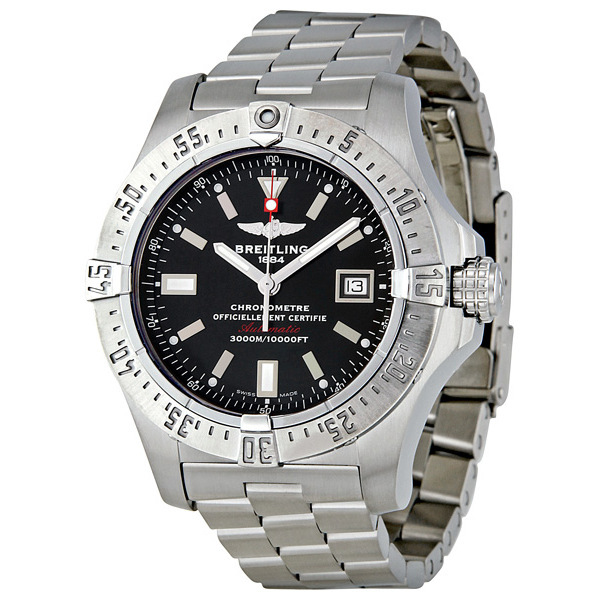 Breitling Avenger A1733010-BA05 Stainless Steel Automatic Jet Black Dial Dive Watch Clone