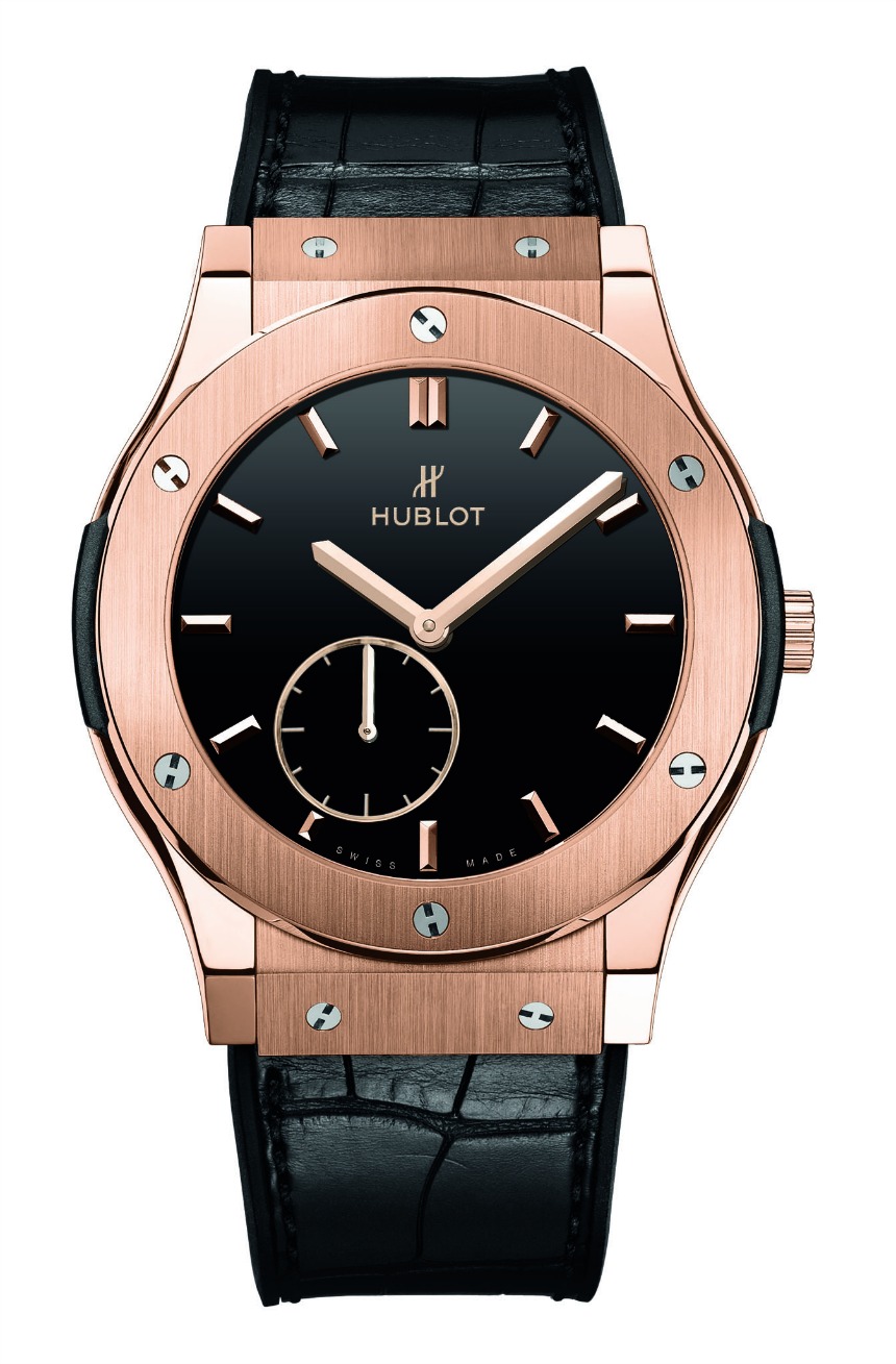 Hublot King Gold Clone 41mm Automatic Black Dial Watch