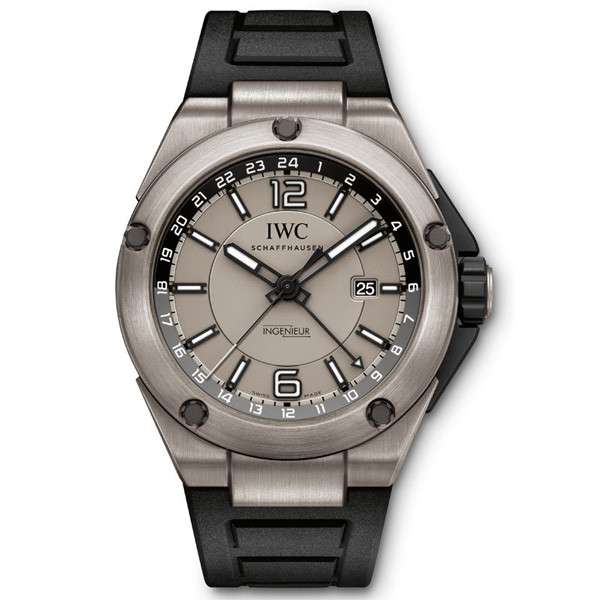 Titanium IWC Ingenieur Clone with Swiss ETA Automatic Movement and Black Dial Watch