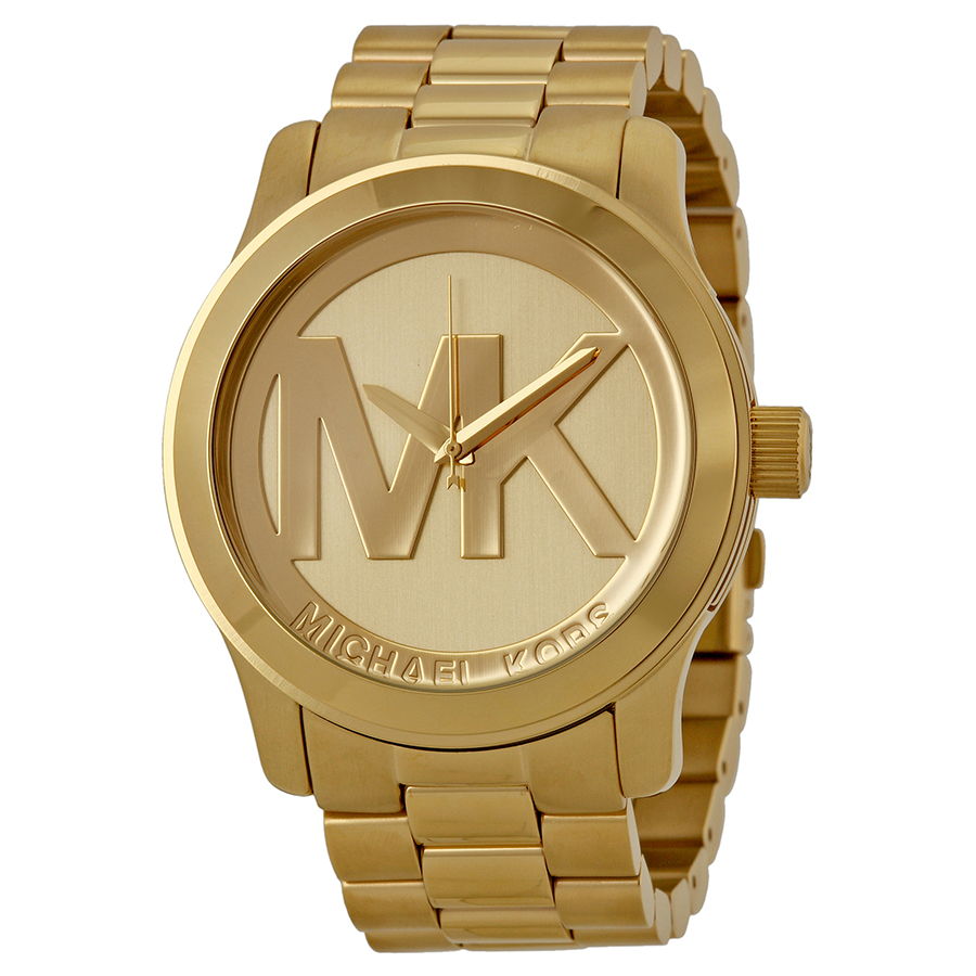 Michael Kors Runway MK5473 Gold-Tone Dazzle Quartz Chronograph Watch