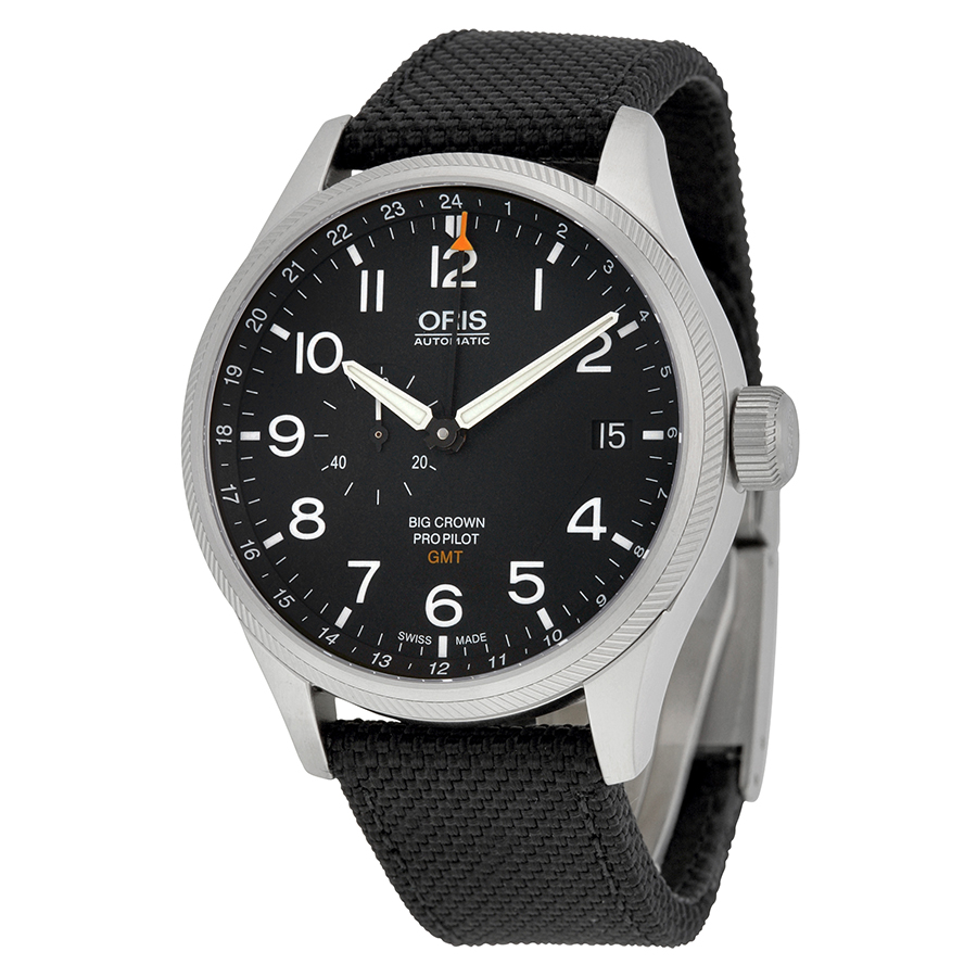 Oris 01 Chronograph 7710 Mens Watch - Black Chrono Face - Steel Case - 22mm, Water Resistant Clone