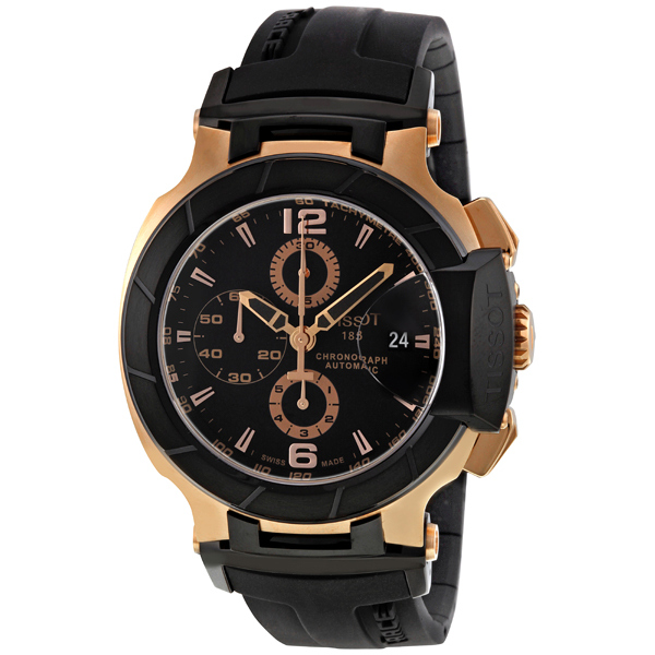 Tissot T-Race Auto Chrono Blue Steel Bezel Sports Watch