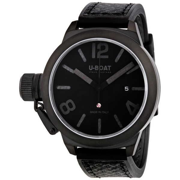 U-Boat Classico 5569 Mens Automatic Dive Watch - Vintage Style Black Face 43mm