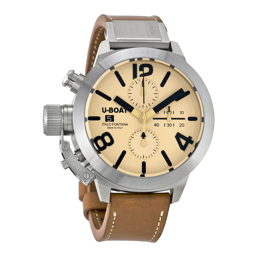 U-Boat 7431 Imitation Dive Chrono Automatic Steel Case with Blue Dial Watch