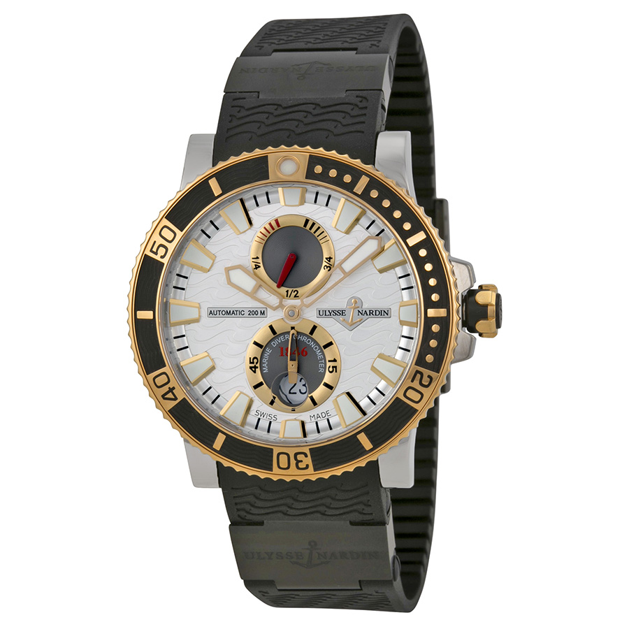 Ulysse Nardin 265-90-3c/91 Clone Automatic Dive Watch - Black Cermet Case 100m Water Resistant