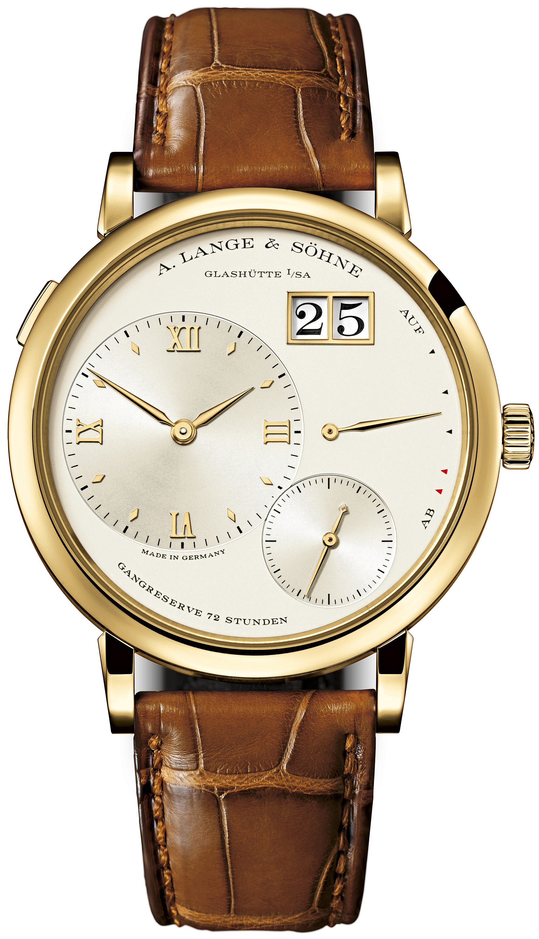 A. Lange & Sohne 117.021 Manual Wind Timepiece - German Craftsmanship, Silver Case, White Dial Watch