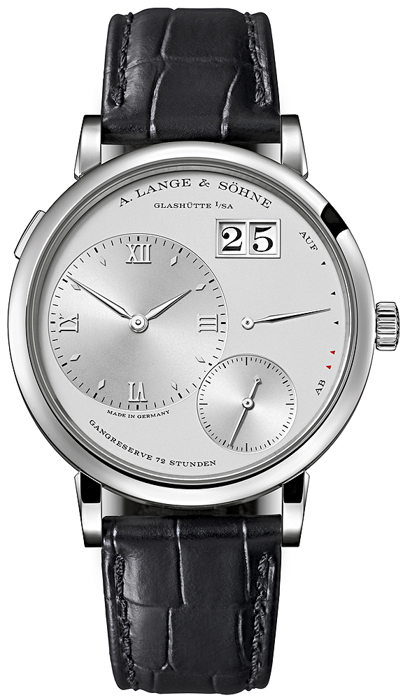 A. Lange & Sohne Hand-Wound Masterpiece 41mm Gold Case Black Face Watch