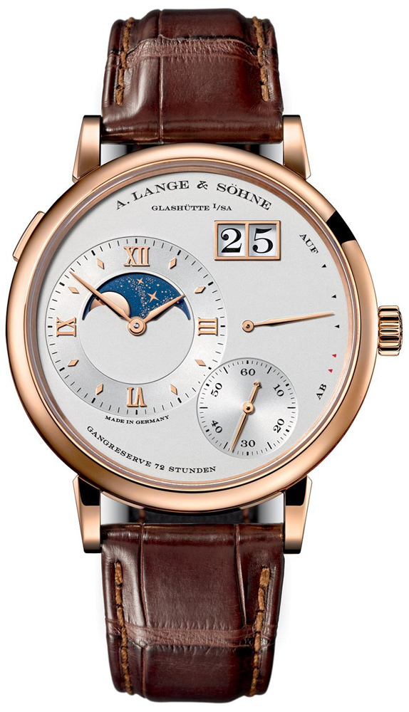 A. Lange & Sohne Grand Lange 1 Moonphase Replica German Silver Dial Watch