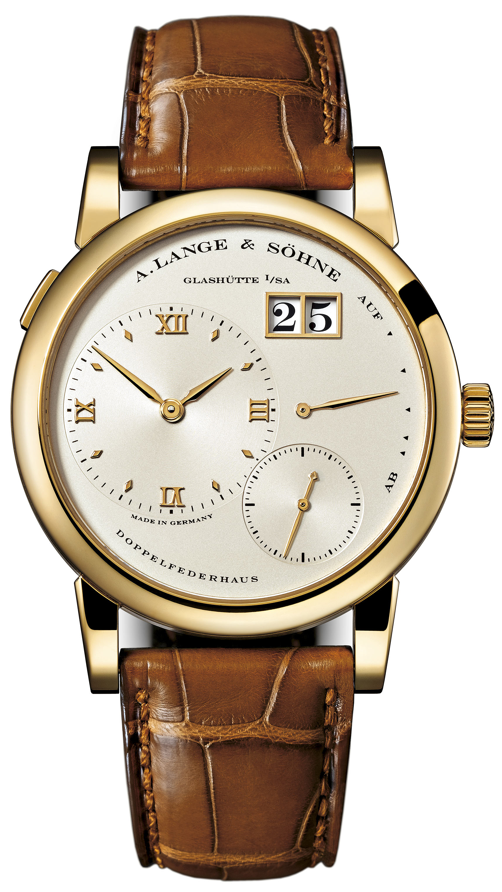A. Lange & Sohne Heritage Chronograph 101.021 Yellow Gold Automatic Watch