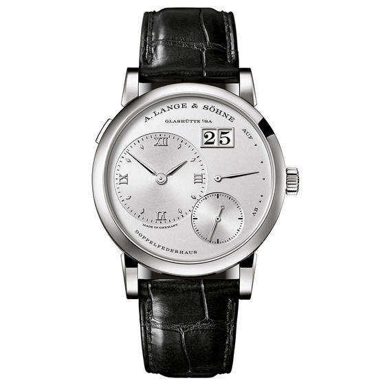 A. Lange & Sohne Lange 1 German Masterpiece 191.025 Automatic Silver Dial Watch