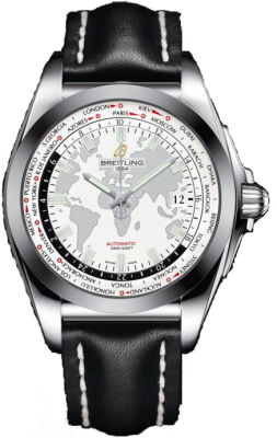 Breitling WB3510U0/A777BKLT Men's Imitation Pilot Chronograph Black Steel Case Automatic Dive Watch