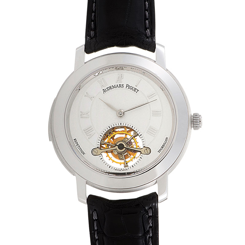 Replica Audemars Piguet 25858BC with Swiss Automatic Caliber, Black Coated Case, Dark Grey Face & Bracelet