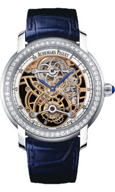 Audemars Piguet Skeleton Timepiece, 41mm Gold Case, Blue Face, Automatic Movement
