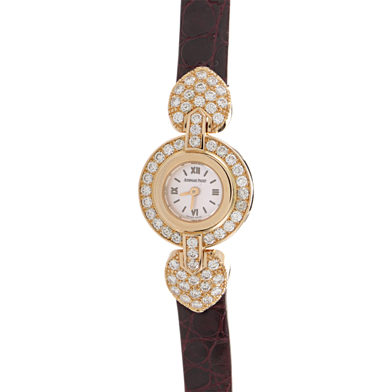 Audemars Piguet Royal Oak Quartz 18k Gold & Steel Champagne Dial Watch