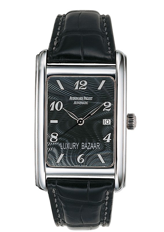 Edward Piguet 15121BC.OO.0002CR.02 Swiss Clone Automatic Steel Black Face Diver Watch