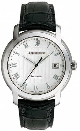 Audemars Piguet Jules Audemars Swiss Clone 42mm Black Face Automatic Luxury Watch