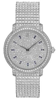 Audemars Piguet Jules Audemars Classic自动机械女表 深蓝表盘 28毫米钢质表带