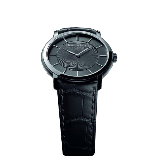 Replica Jules Audemars 15181BC.OO.A005CR.01 Automatic Watch - Black Ceramic Case - Silver Dial - 41mm Water-Resistant Masterpiece