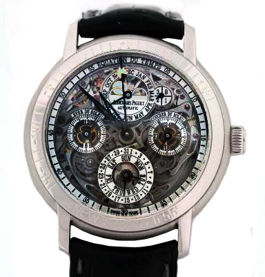 Audemars Piguet Jules Audemars Automatic Tourbillon Steel Black Face Mens Watch