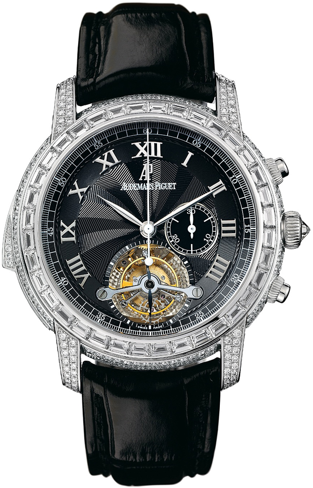 Audemars Piguet Jules Audemars Classic Chronograph Swiss Reps Automatic Black Index Face 41mm Watch