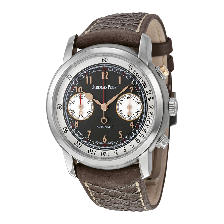 Audemars Piguet Jules Audemars Titanium Chronograph Clone 41mm Blue Face Automatic Watch