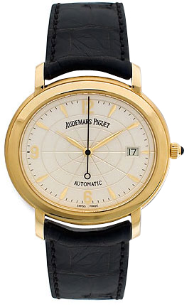 Audemars Piguet Millenary Gold自动上链 18K黄金腕表 - 黑色陶瓷表盘