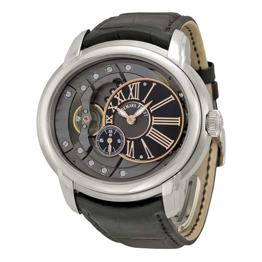 Audemars Piguet Millenary 41mm Swiss Clone Automatic Timepiece with Blackened Gold Case & Midnight Dial